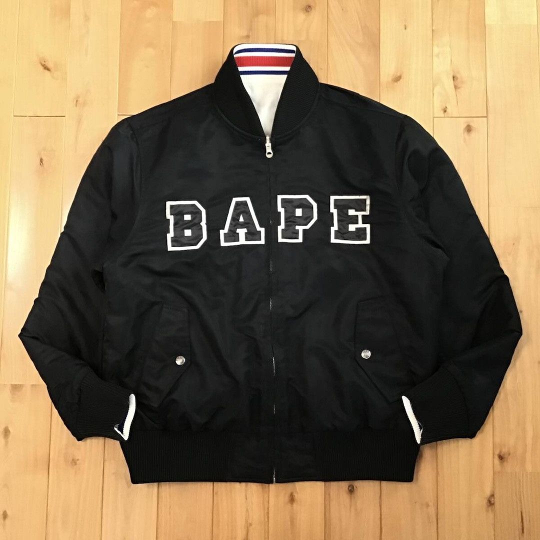 Bape 🔥Reversible🔥 BAPE STA MA-1 bomber jacket a bathing ape NIGO Size US M / EU 48-50 / 2 - 2 Thumbnail