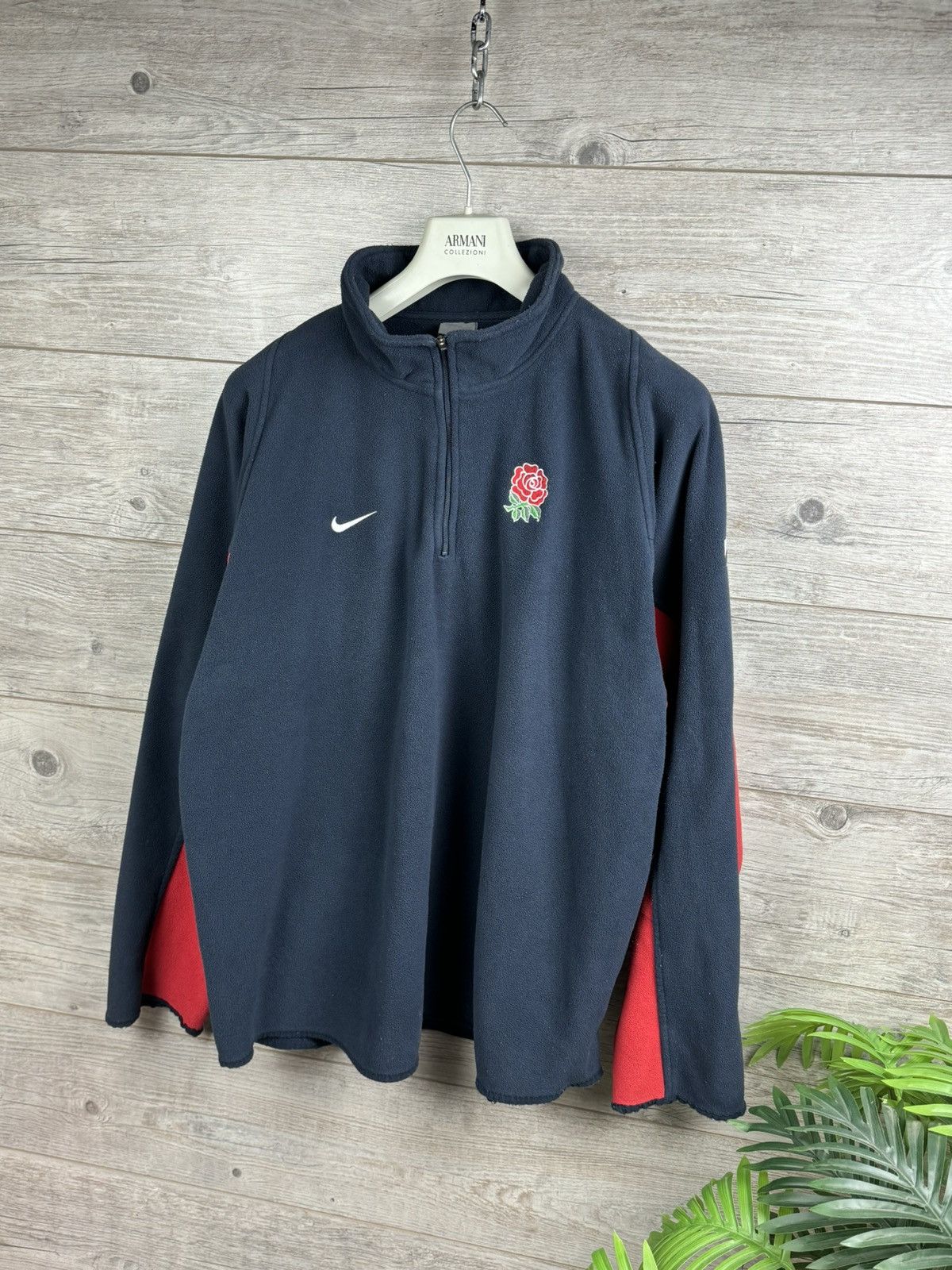 Nike Nike Vintage Rugby Fleece Jacket Y2K Drill style size XXL Size US XXL / EU 58 / 5 - 15 Thumbnail