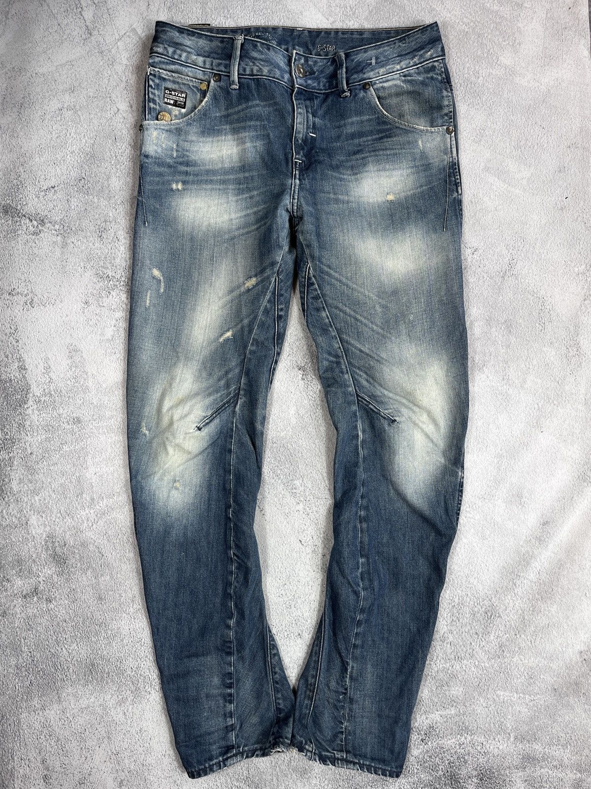 G-Star × Vintage Vintage Y2K G-star RAW 3D Low faded denim jeans size 28 Size 28" / US 6 / IT 42 - 4 Thumbnail