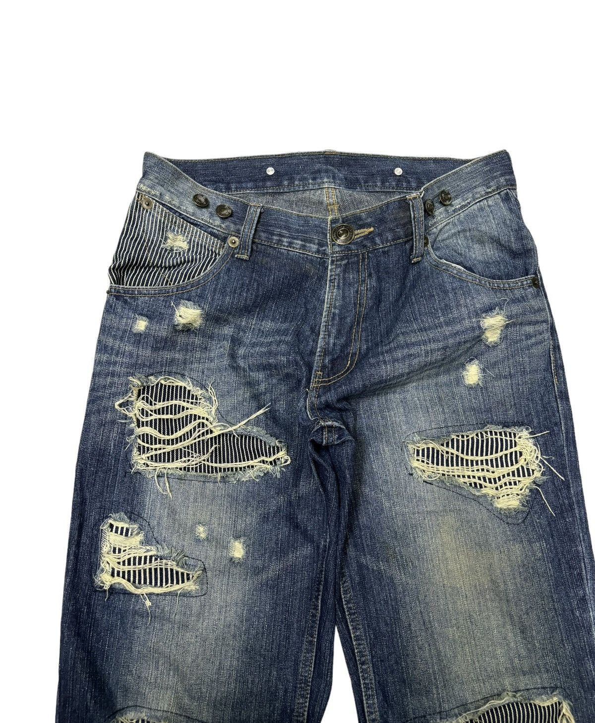 Hysteric Glamour Vintage Japanese Denim Patchwork Baggy Jeans Unbrand Size US 34 / EU 50 - 6 Thumbnail