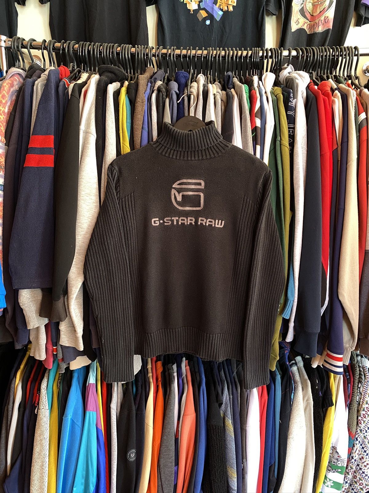 G-Star VINTAGE G-STAR RAW BIG LOGO TRIBAL FADED SWEATER Size US M / EU 48-50 / 2 - 1 Thumbnail
