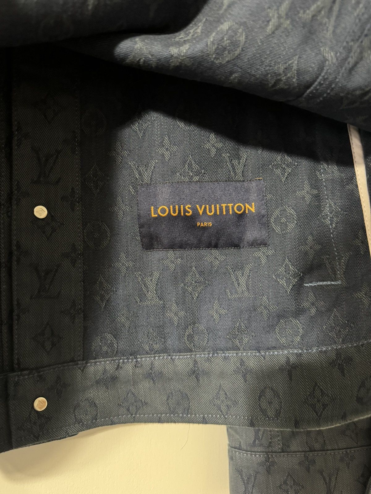Louis Vuitton Louis Vuitton Blue Monogram Denim Jacket XL Size 56 Size US XL / EU 56 / 4 - 4 Thumbnail