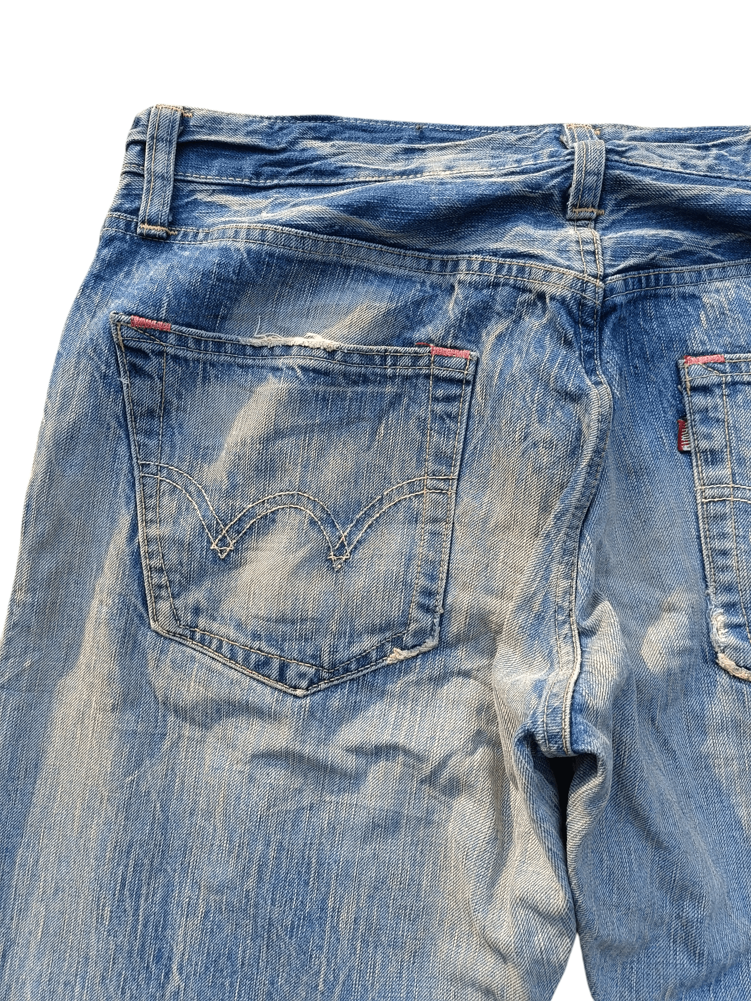 Edwin VINTAGE Edwin 504 Acid Wash Faded Rare Denim Size US 34 / EU 50 - 18 Thumbnail
