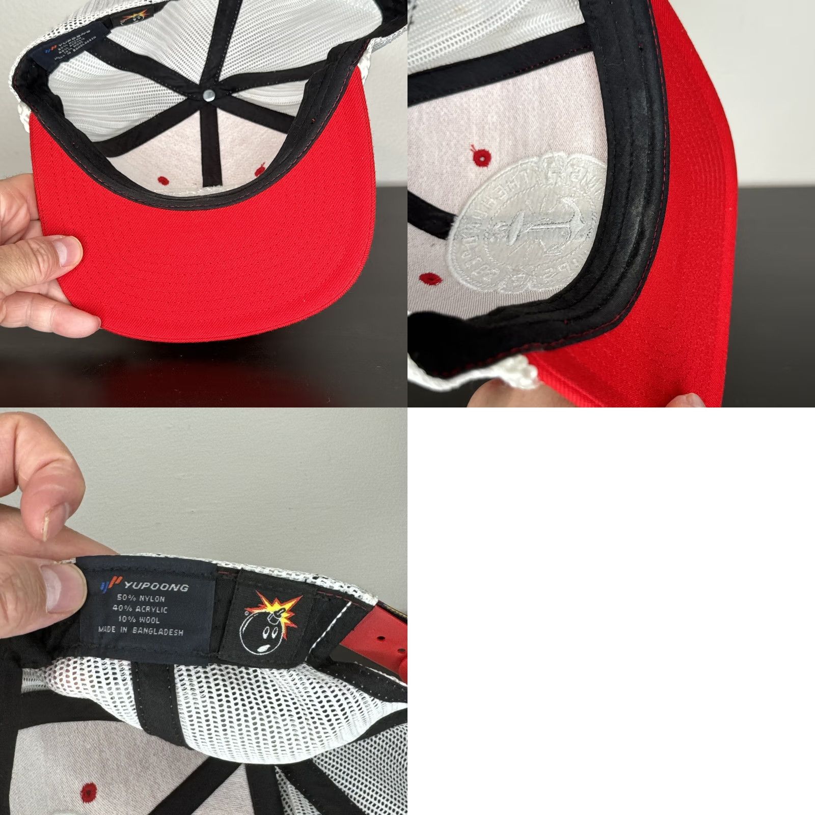The Hundreds The Hundreds Trucker Hat Snapback Red White Sinking Ships Rope Cap Mens One Size Size ONE SIZE - 8 Thumbnail
