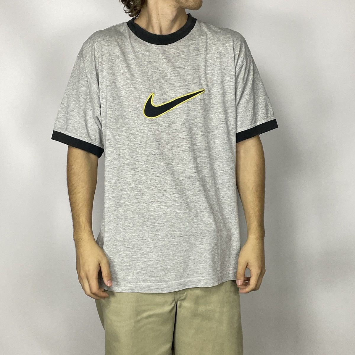 Nike × Vintage Grey Nike Vintage Sport T-shirt Archive Size US M / EU 48-50 / 2 - 1 Thumbnail