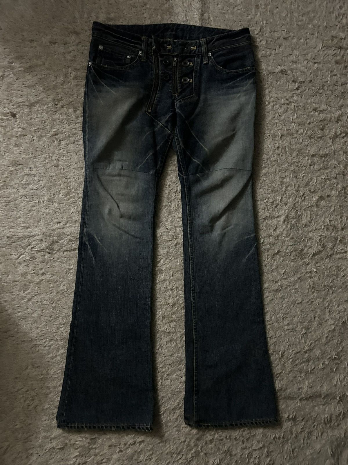 rare LGB Foil Coated Denim size 29 Le Grande Bleu (L.G.B.) LGB 