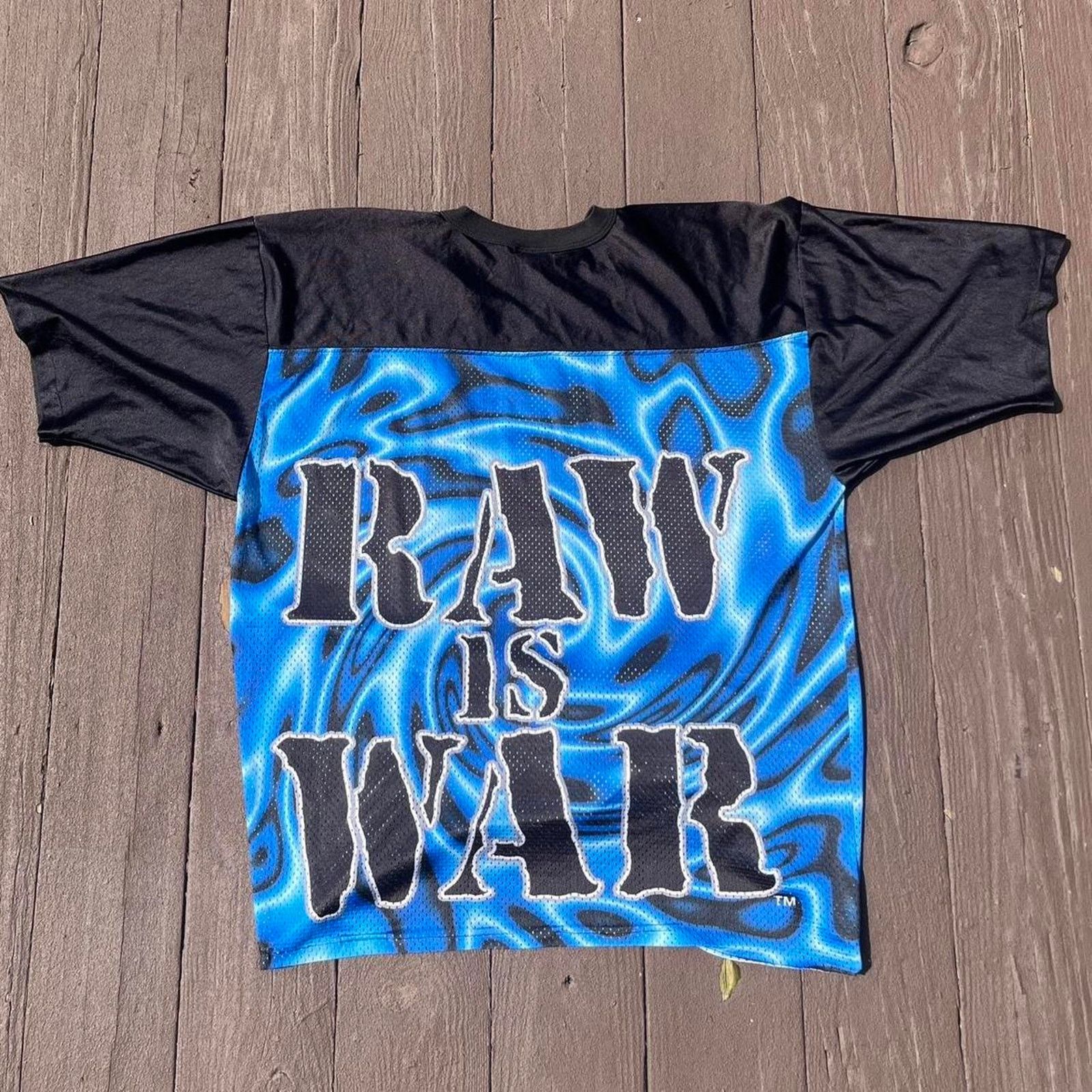 Salem Sportswear Vintage 90s Stone Cold Steve Austin WWE Jersey Size US XL / EU 56 / 4 - 3 Thumbnail
