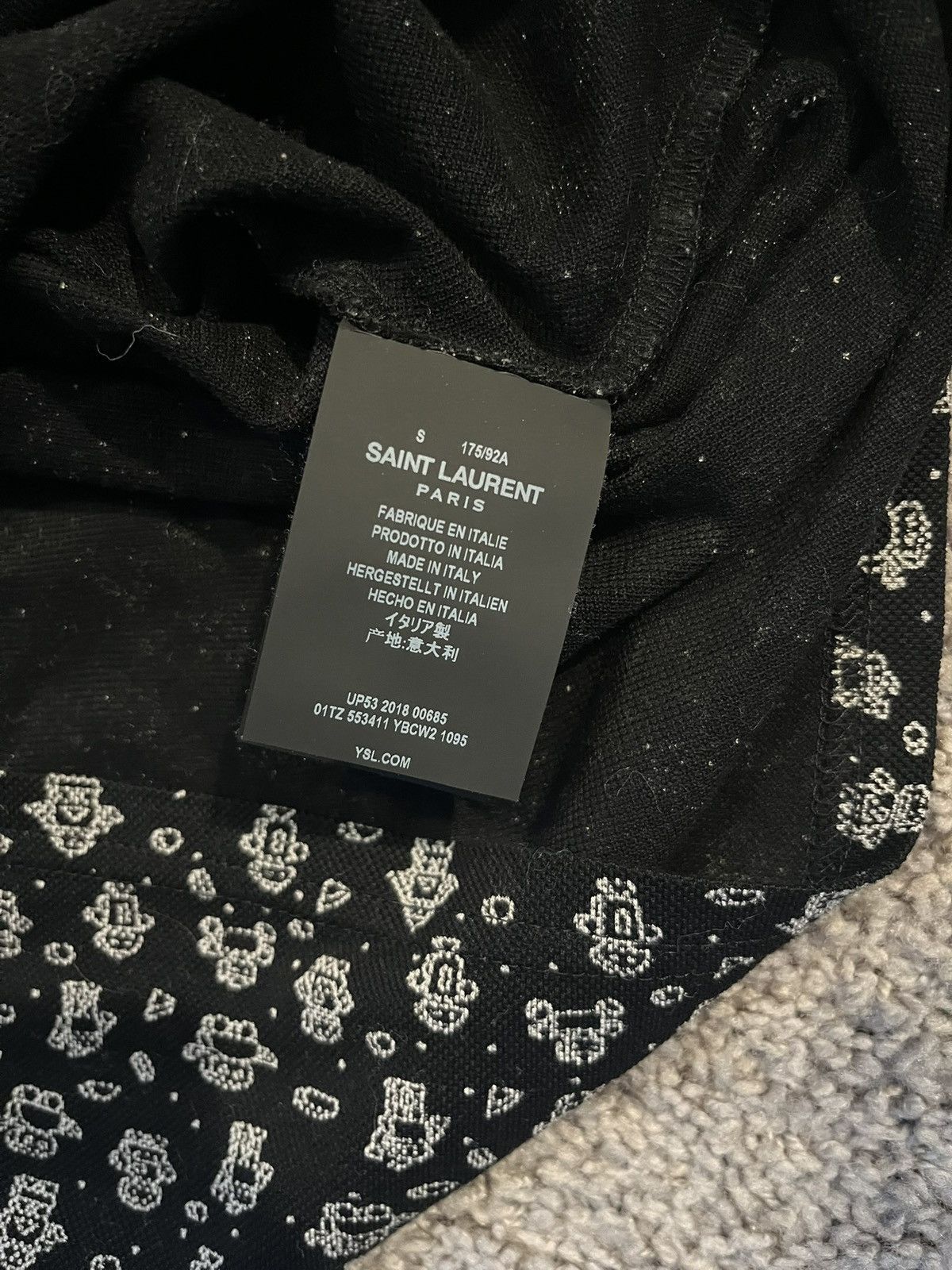 Saint Laurent Paris Saint Laurent Paris Robot Polo Size US S / EU 44-46 / 1 - 5 Thumbnail