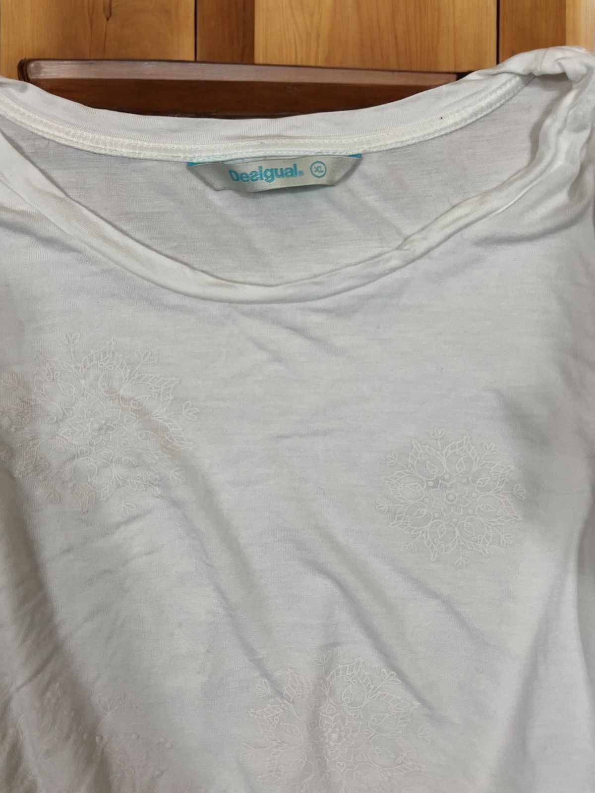 Desigual Desigual white blouse size L Size L / US 10 / IT 46 - 5 Thumbnail