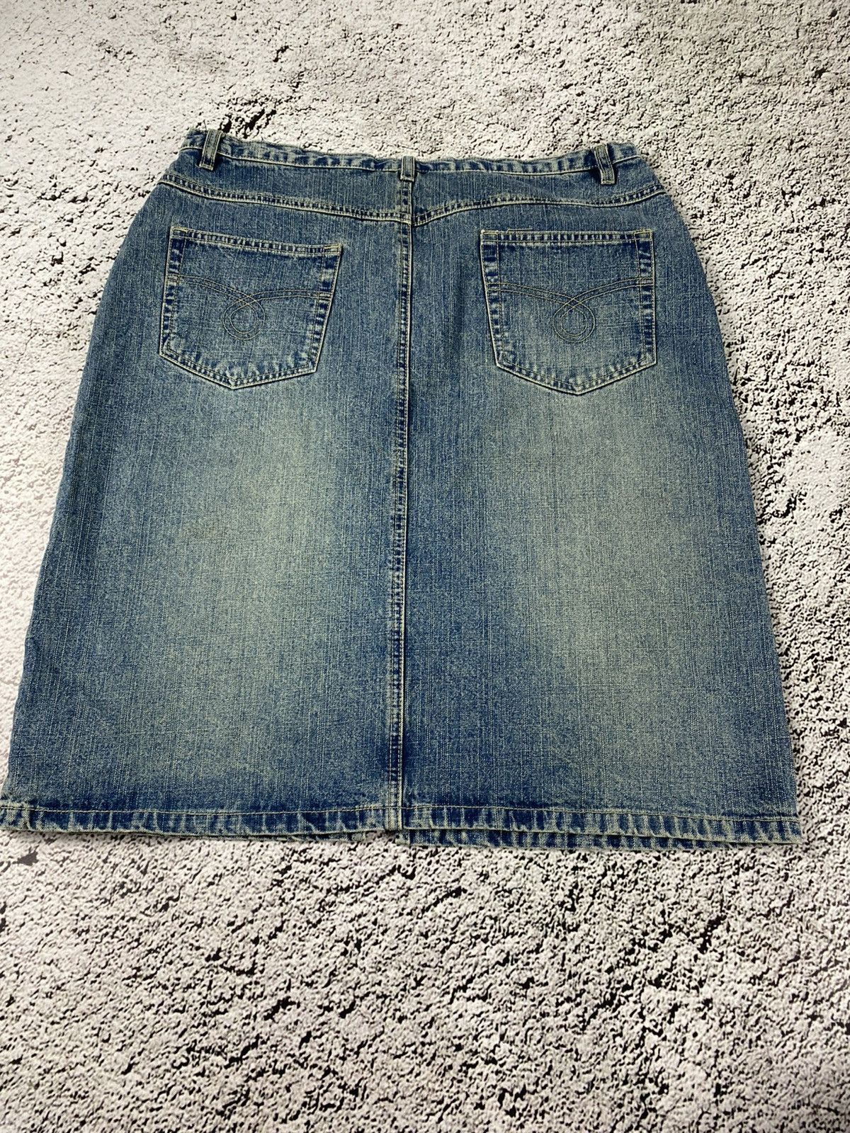Joie de Vivre Vintage 90s Joie de Vivre denim midi skirts retro streetwear Size 34" / US 12 / IT 48 - 5 Thumbnail