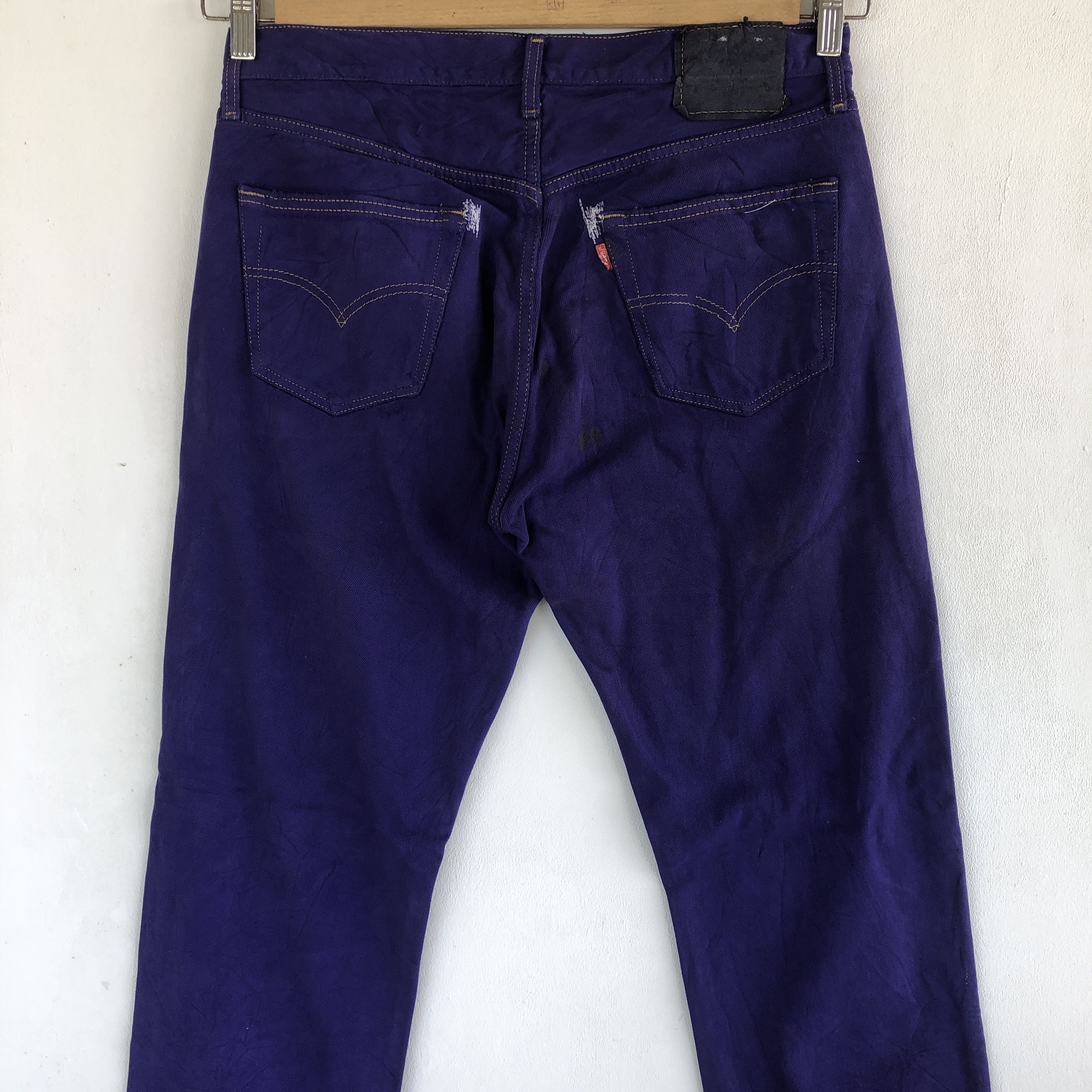 Levi's Vintage Levis 501 Distressed Jeans Purple Levi's 501 Denim Size US 32 / EU 48 - 4 Thumbnail