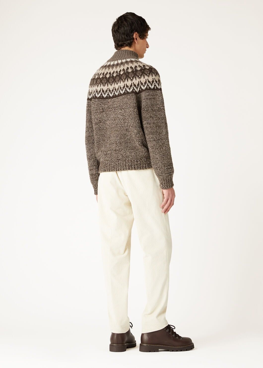 Loro Piana o1w1db10725 FAO6308 Alpe Pile Half-Neck Sweater in Multi Size US L / EU 52-54 / 3 - 5 Thumbnail