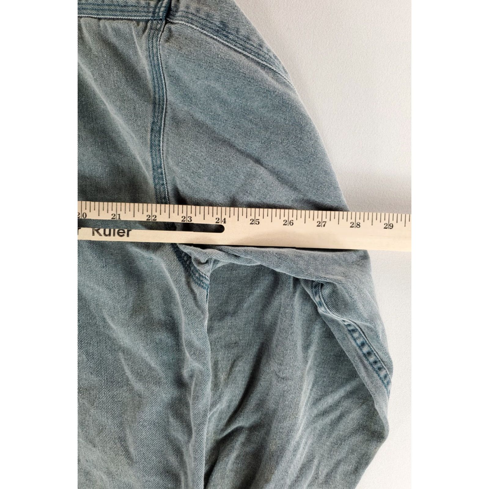 Gap VINTAGE Gap Denim Button-Up Shirt VTG 90s Metal Buttons Blue Green XL Mens Shirt Size US XL / EU 56 / 4 - 5 Thumbnail