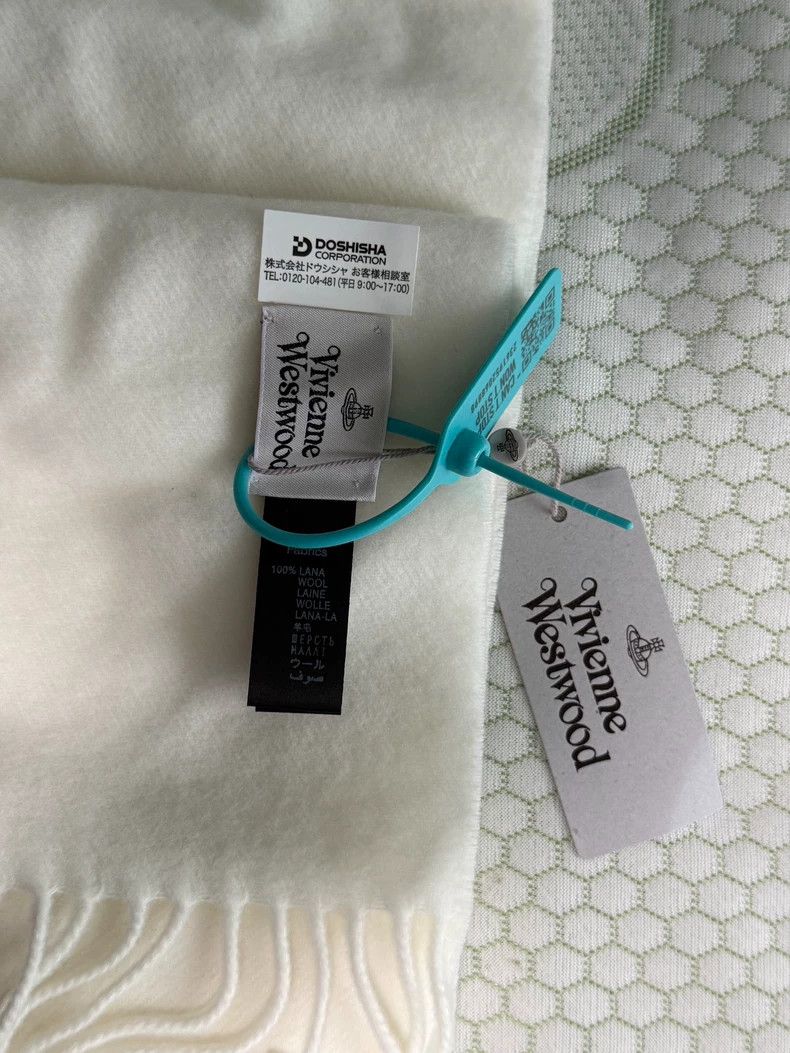 Vivienne Westwood Vivienne Westwood White wool scarf Size ONE SIZE - 4 Thumbnail