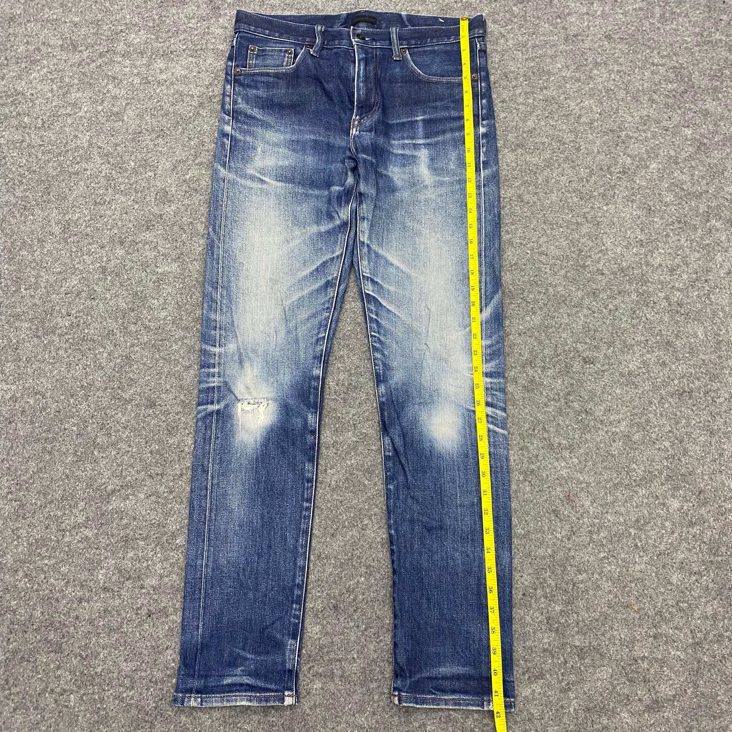 Japanese Brand 💥Best Offer💥Vintage Uniqlo Slim Fit Denim Size US 32 / EU 48 - 2 Thumbnail