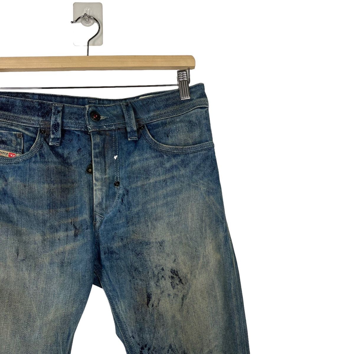 Diesel 🔥 DIESEL THANAZ WASH DYED PAIN SPLASH Size US 30 / EU 46 - 6 Thumbnail