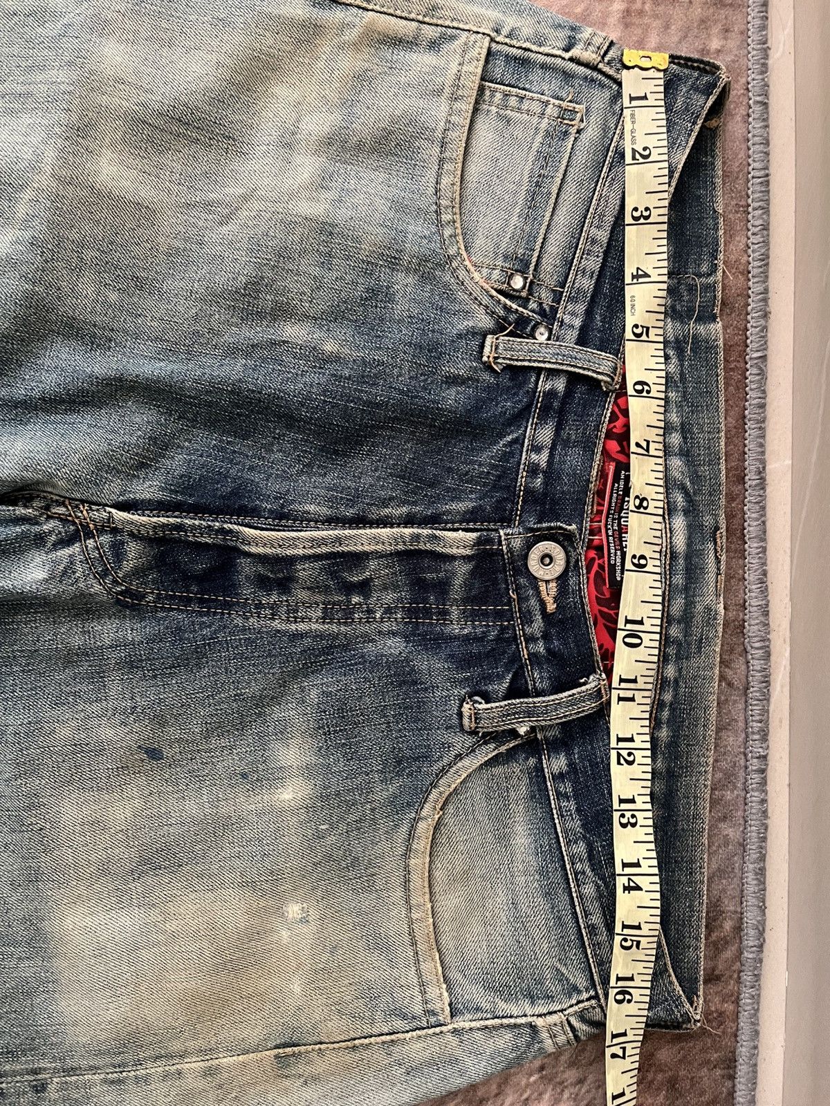 If Six Was Nine × Japanese Brand × Vintage Vintage Selvadge Isquare Denim Size US 34 / EU 50 - 9 Thumbnail