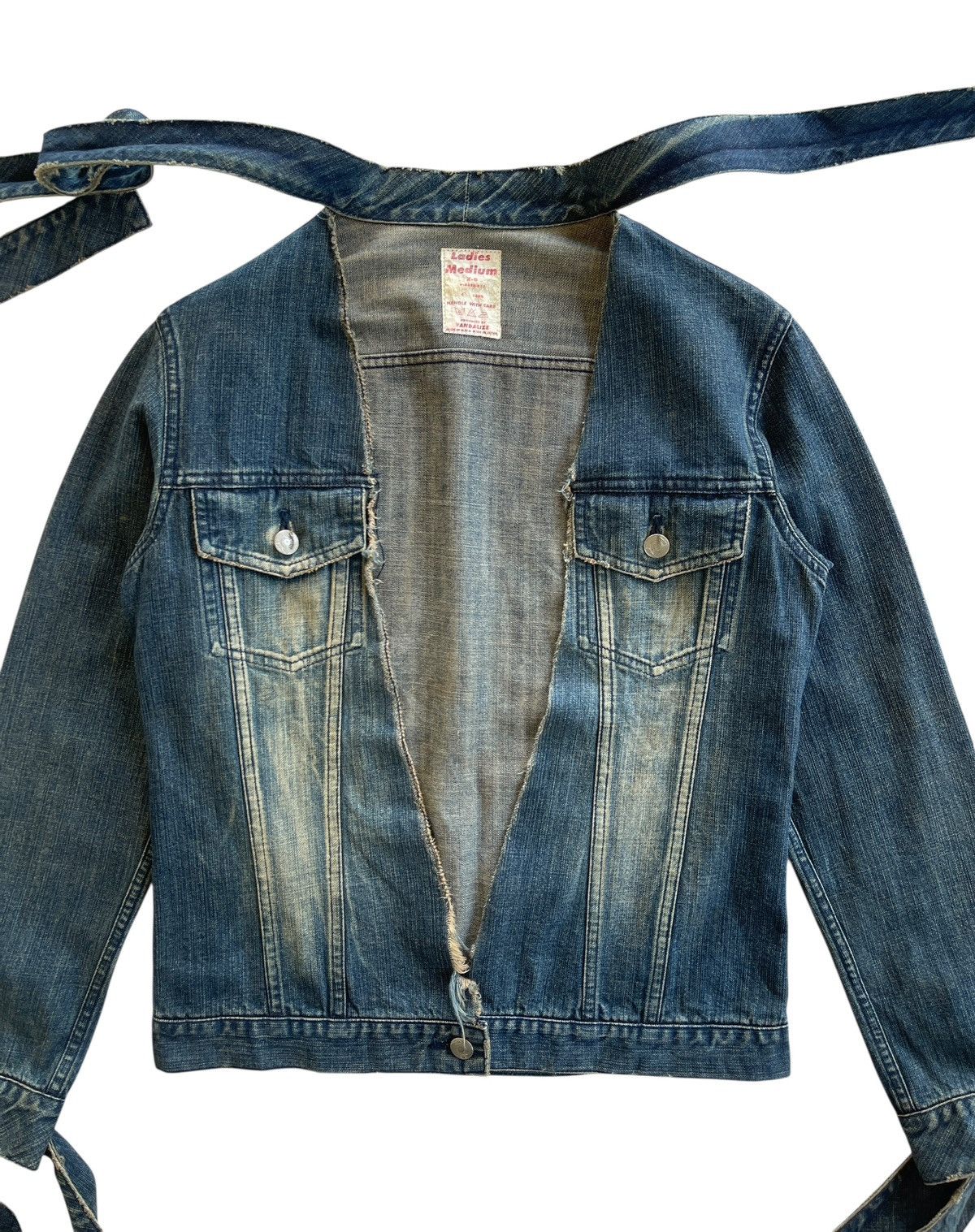 Vandalize Vandalize Distressed Bondage Denim Jacket Size M / US 6-8 / IT 42-44 - 6 Thumbnail