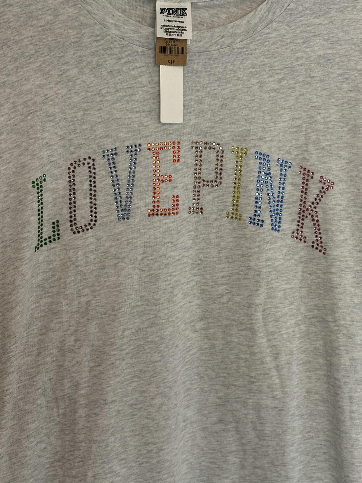 Designer NWTVictoria's Secret PINK LOVE PINK T-Shirt Size S / US 4 / IT 40 - 2 Thumbnail