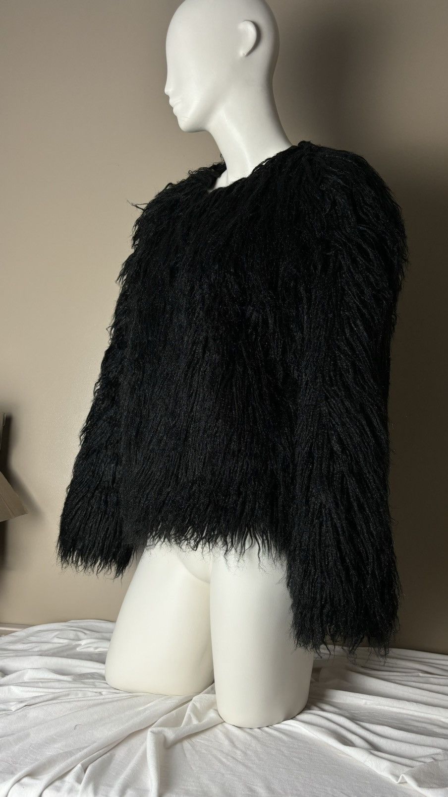 Vintage Faux fur mohair opium style jacket coat Size M / US 6-8 / IT 42-44 - 5 Thumbnail
