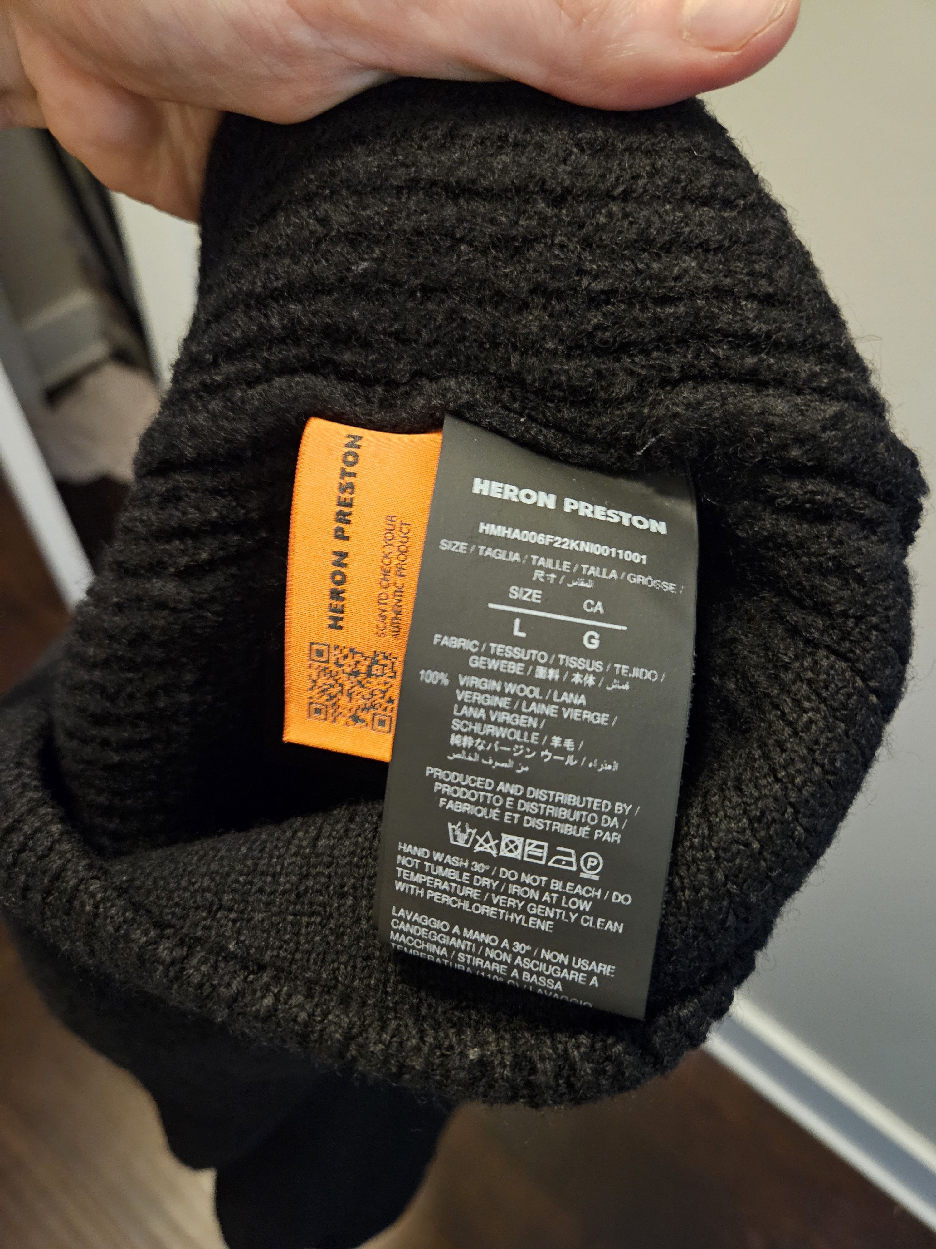 Heron Preston Heron Preston Black СТИЛЬ Thick Turtleneck Cotton Sweater Size US L / EU 52-54 / 3 - 6 Thumbnail