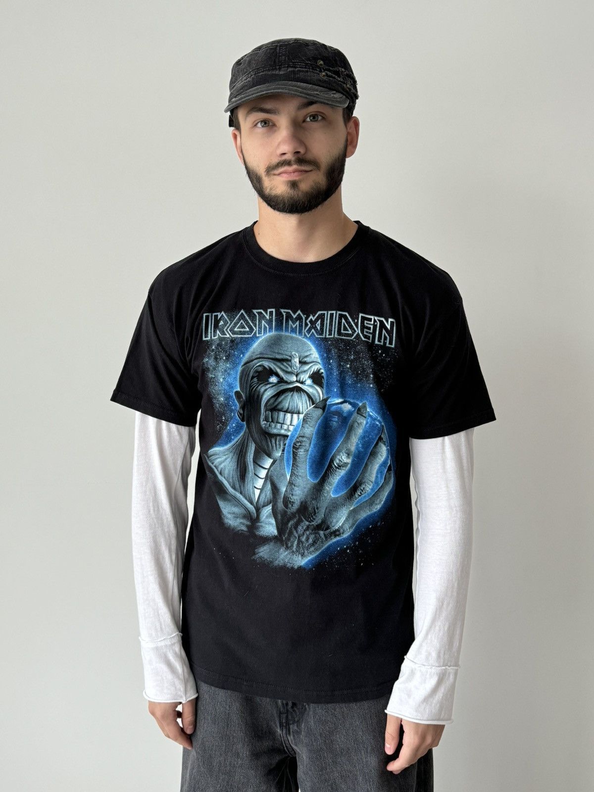 Band Tees × Vintage Vintage 00s Iron Maiden ‘Different World’ Band T-Shirt Size US L / EU 52-54 / 3 - 1 Thumbnail