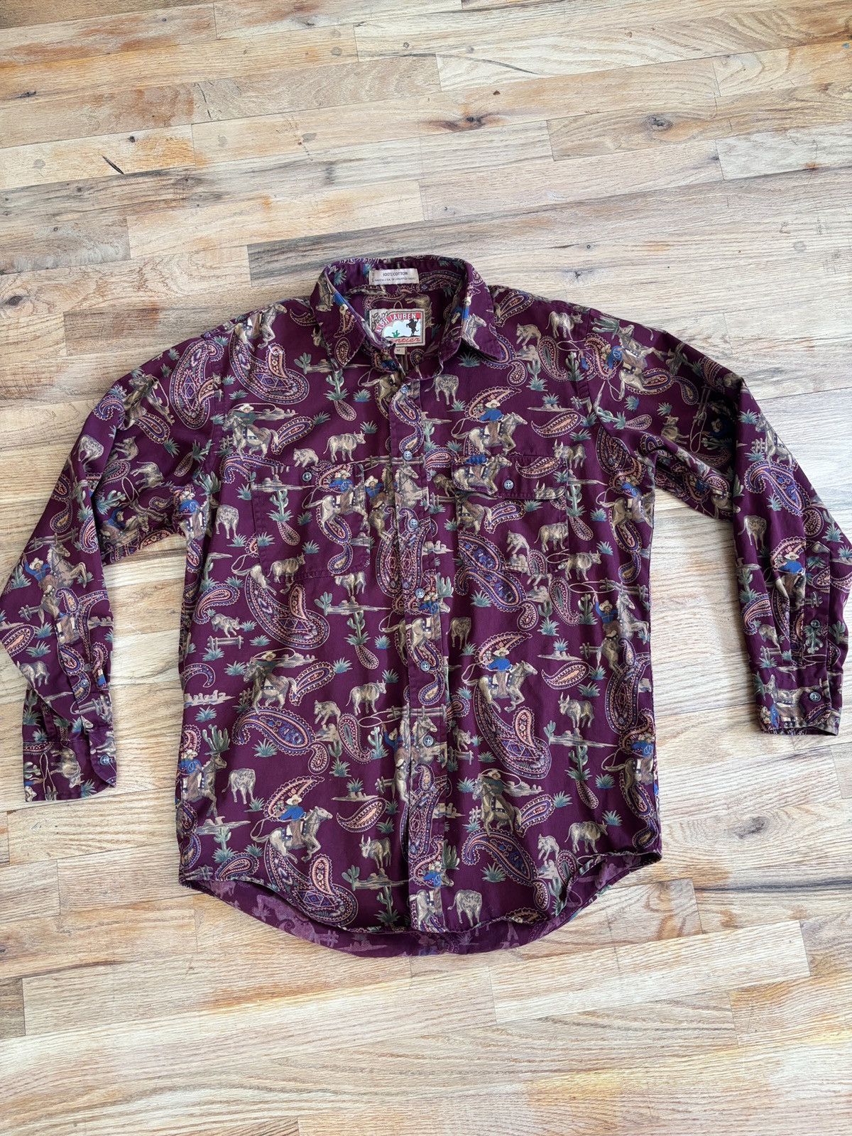 Polo Ralph Lauren Vintage Chaps Ralph Lauren Frontier Paisley Western Cowboy Size US L / EU 52-54 / 3 - 2 Thumbnail