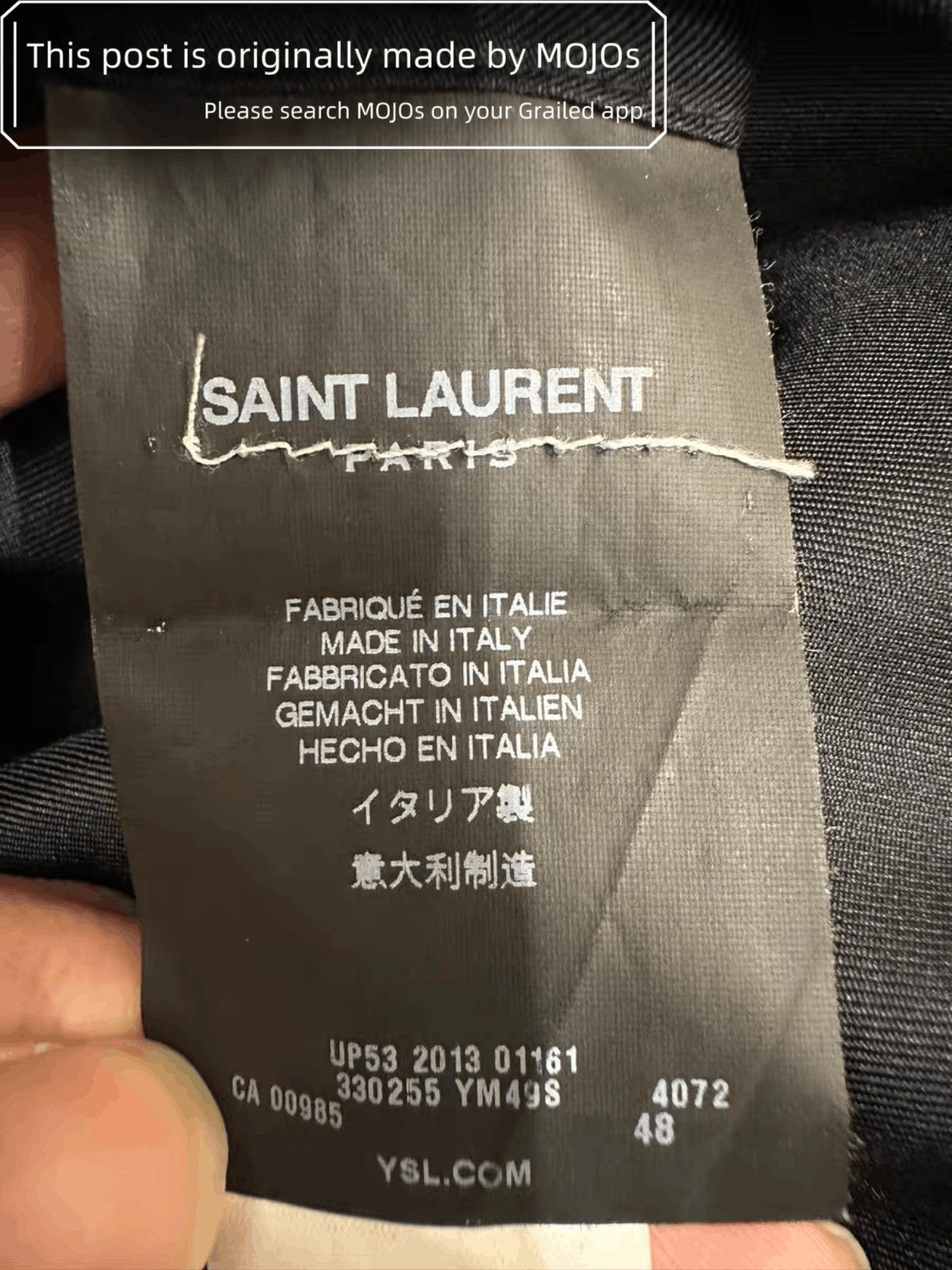 Saint Laurent Paris Sz 48 Saint Laurent Paris 14SS Stripe Blaazer mojos5712 Size US M / EU 48-50 / 2 - 5 Thumbnail