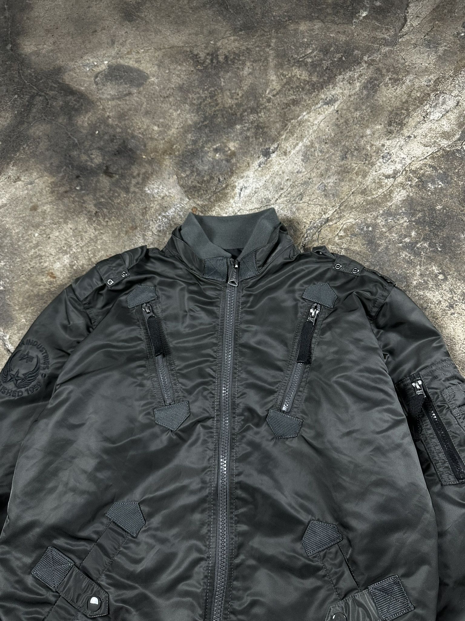 Alpha Industries Alpha Industries Nylon Multipocket Military Bomber Jacket Size US L / EU 52-54 / 3 - 4 Thumbnail