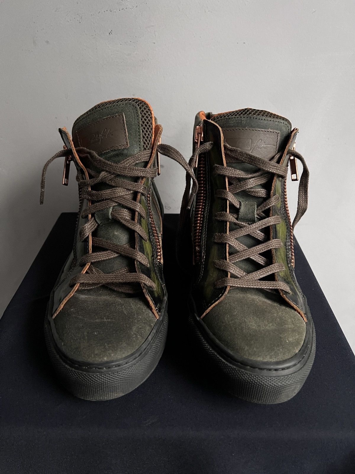 Giuseppe Zanotti Giuseppe Zanotti style high sneakers double zipper y2k Size US 7 / EU 40 - 3 Thumbnail