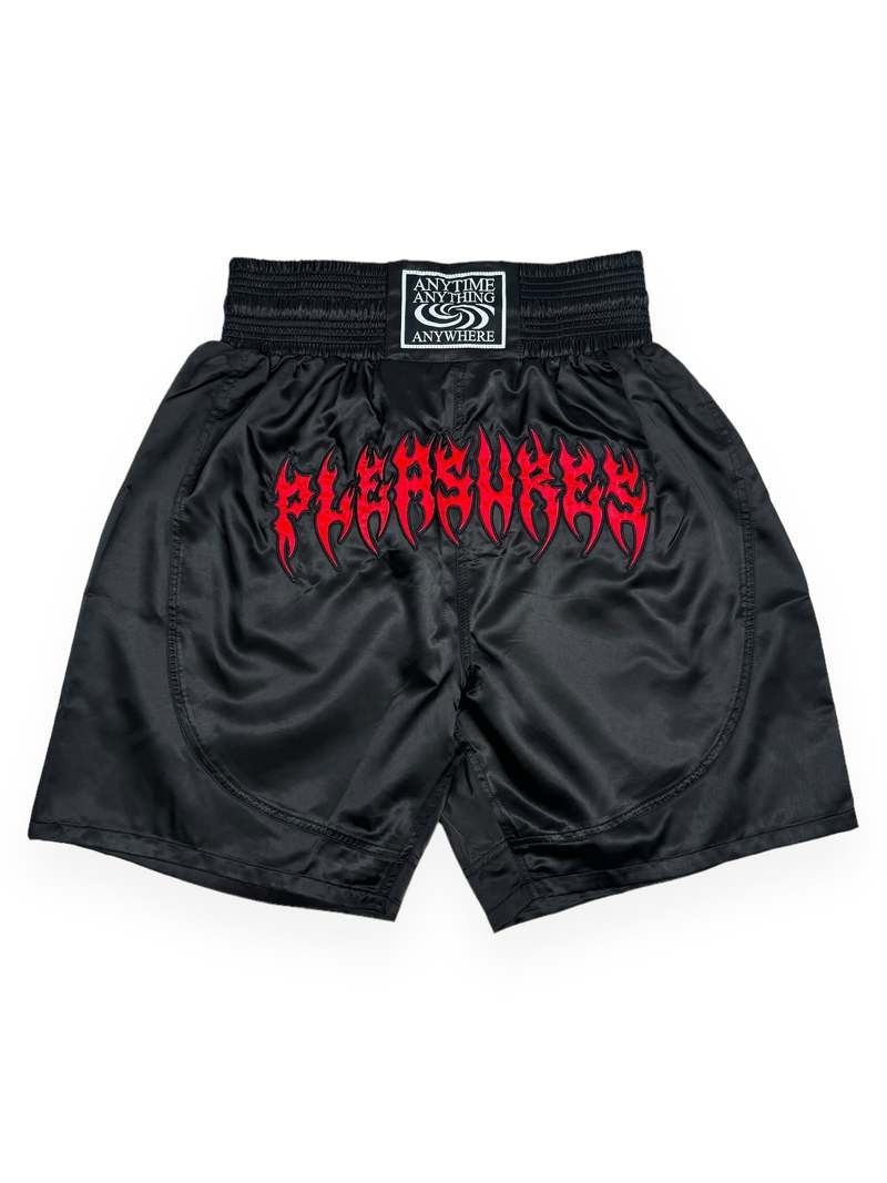 image of Pleasures Anywhere Muay Thai Shorts in Black, Men's (Size 30)