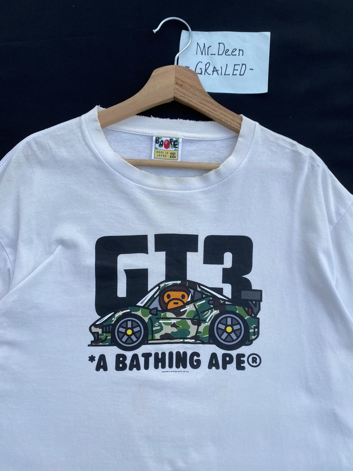 Bape Rare A Bathing Ape x Ferrari 458 Italia GT3 Camo Tshirt Size US XXL / EU 58 / 5 - 1 Thumbnail