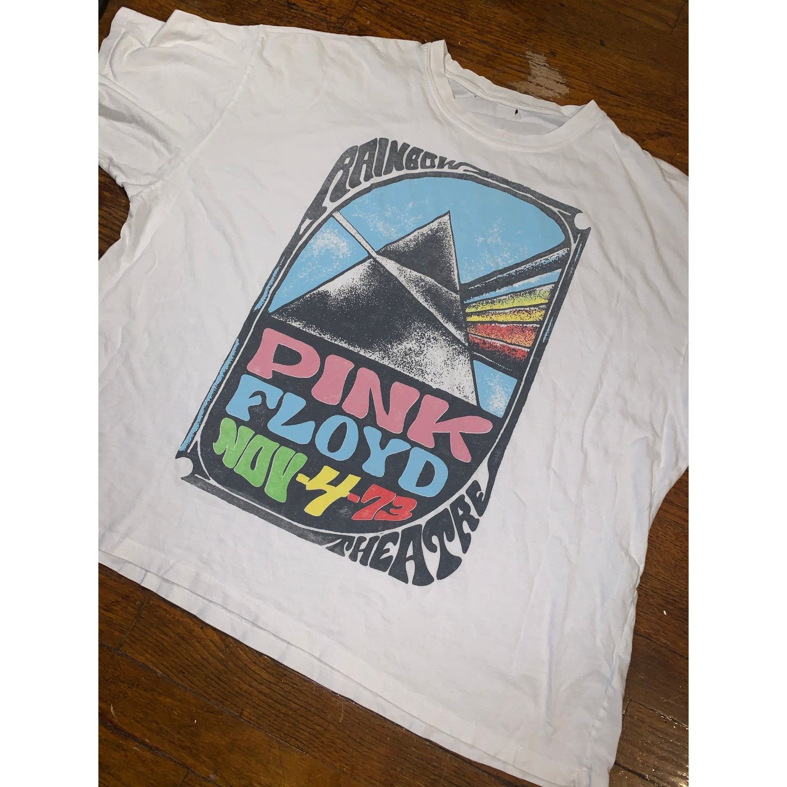 Pink Floyd × Vintage Pink Floyd 1973 Rainbow Theatre Tee Single Stitch XL Boxy Size US XL / EU 56 / 4 - 5 Thumbnail