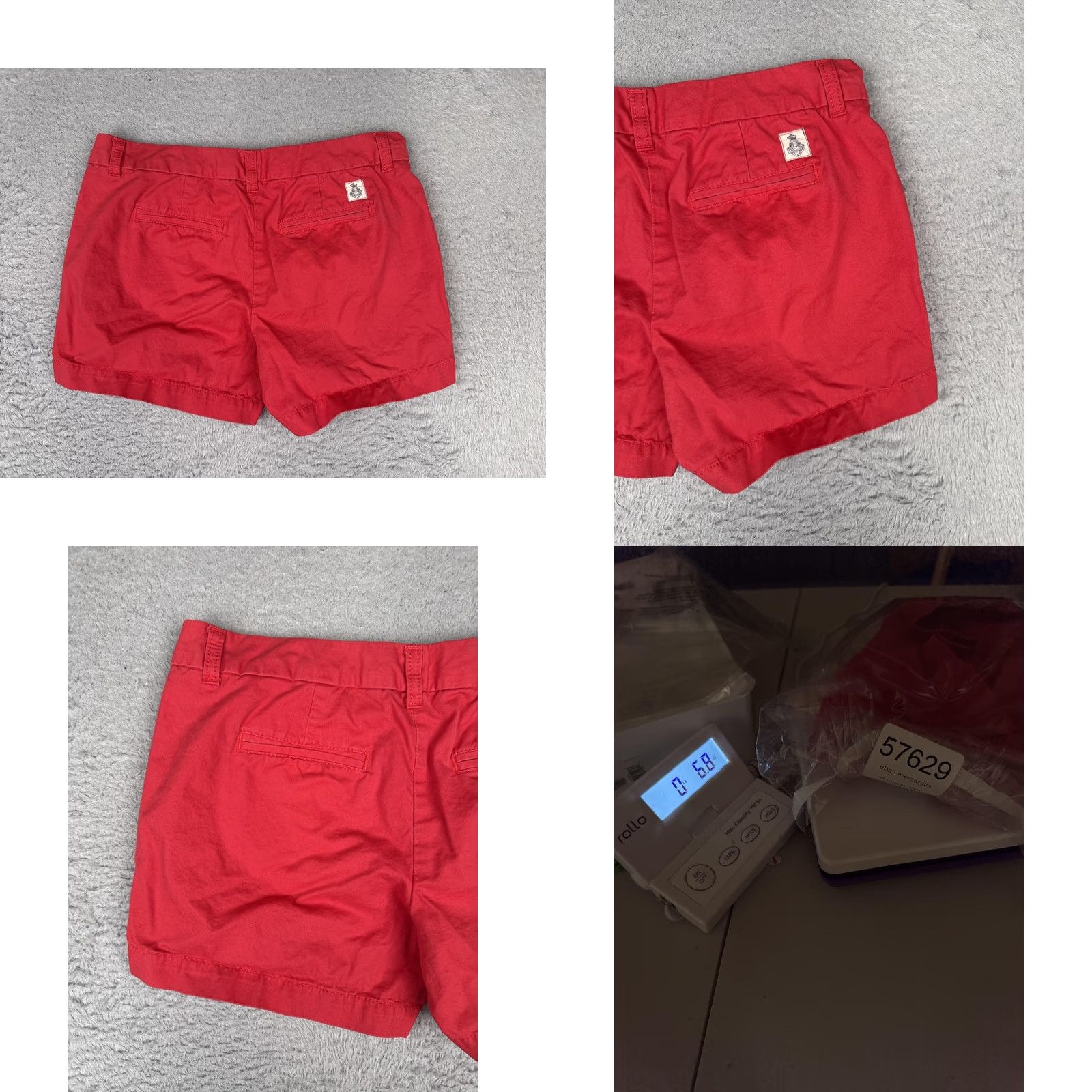 Tommy Hilfiger Tommy Hilfiger Shorts Womens 4 Red Chino Twill Flat Front Casual Summer 27in Waist 4in Inseam Mens? Womens Size 27" / US 4 / IT 40 - 9 Thumbnail