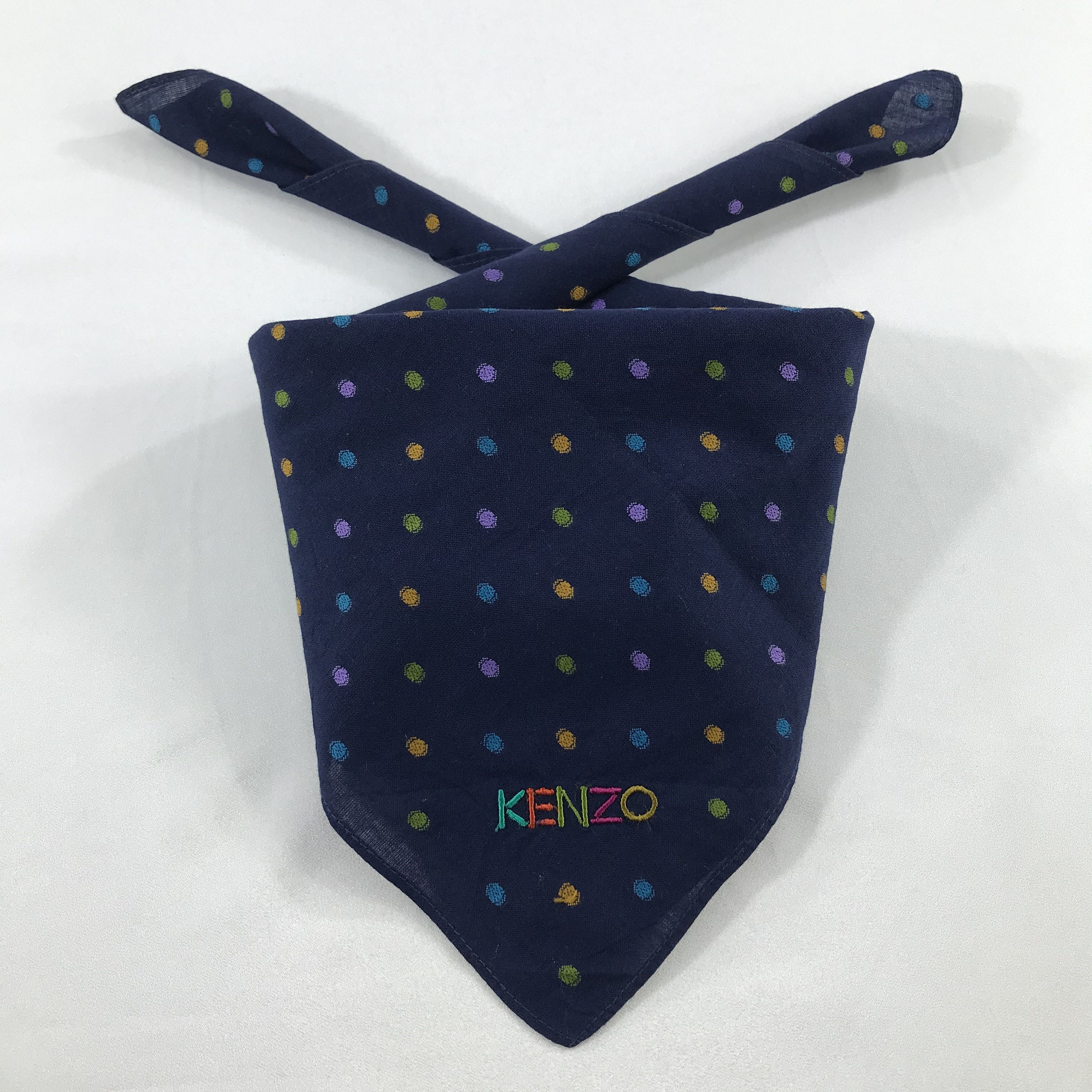 Kenzo × Vintage Kenzo Bandana / Handkerchief / Neckerchief -S2481 Size ONE SIZE - 3 Thumbnail