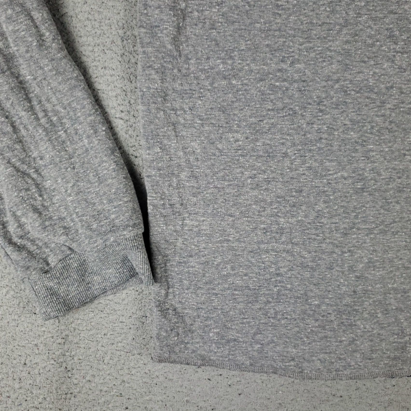 Marine Layer MARINE LAYER T SHIRT Mens Large Gray Thermal Henley Long Sleeve Casual Athletic Knit Logo Tee Adult L Gray, 90s/Modern Sports Outdoor Theme Mens Size US L / EU 52-54 / 3 - 3 Thumbnail