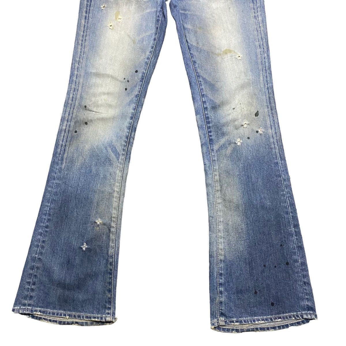 Vanquish Vanquish Gold Mudwash Denim Flare Jeans Size US 30 / EU 46 - 8 Thumbnail