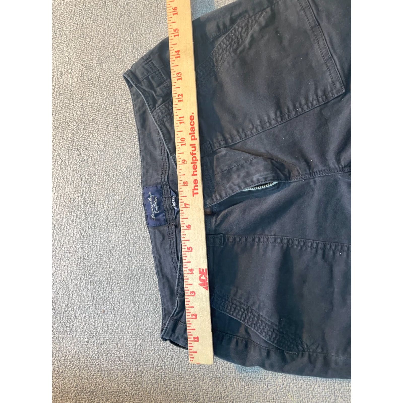American Eagle Outfitters American Eagle Outfitters Bermuda Shorts Womens Black 4 Regular Denim Stretch Cut From Pants to Short Size 27" / US 4 / IT 40 - 3 Thumbnail