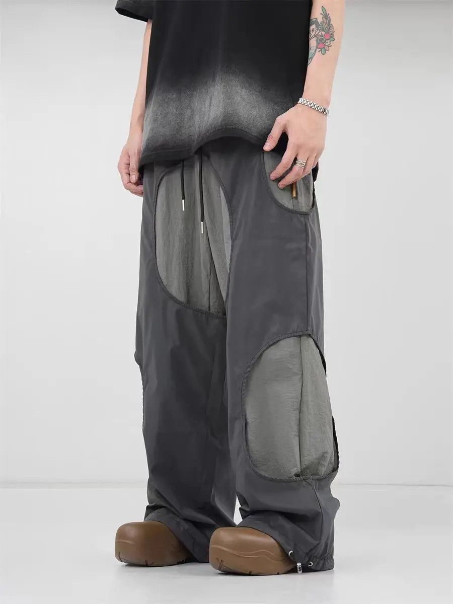 Japanese Brand × Jean Skeleton Vintage Spliced Reflective Casual Pants Size US 31 - 2 Thumbnail