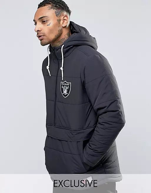 Majestic Majestic Raiders Padded Overhead Jacket Exclusive ASOS SZ L Size US L / EU 52-54 / 3 - 3 Thumbnail