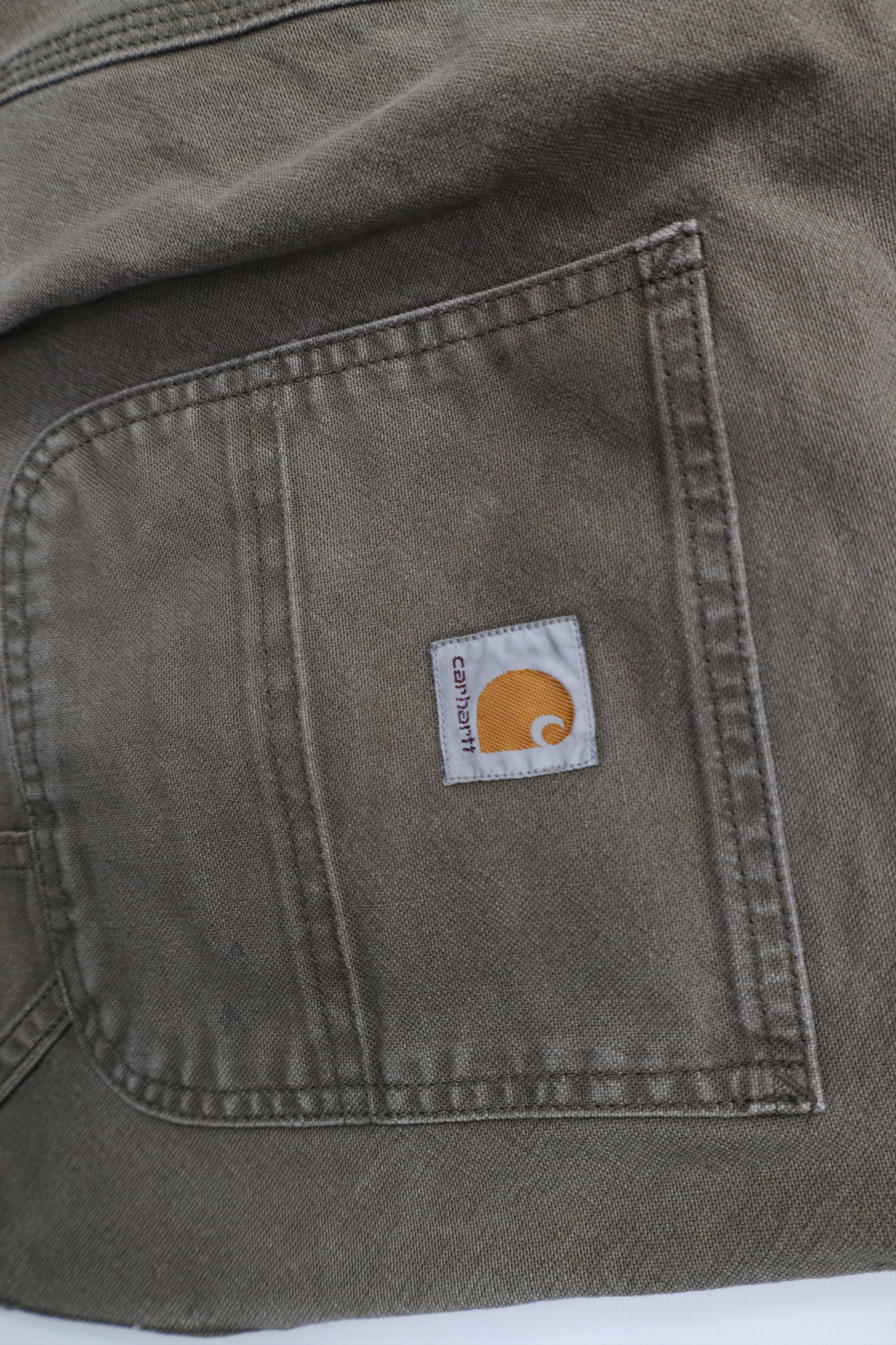 Carhartt Vintage Y2K Carhartt Canvas Relaxed Wide Leg Dungaree Pants Size US 36 / EU 52 - 13 Thumbnail
