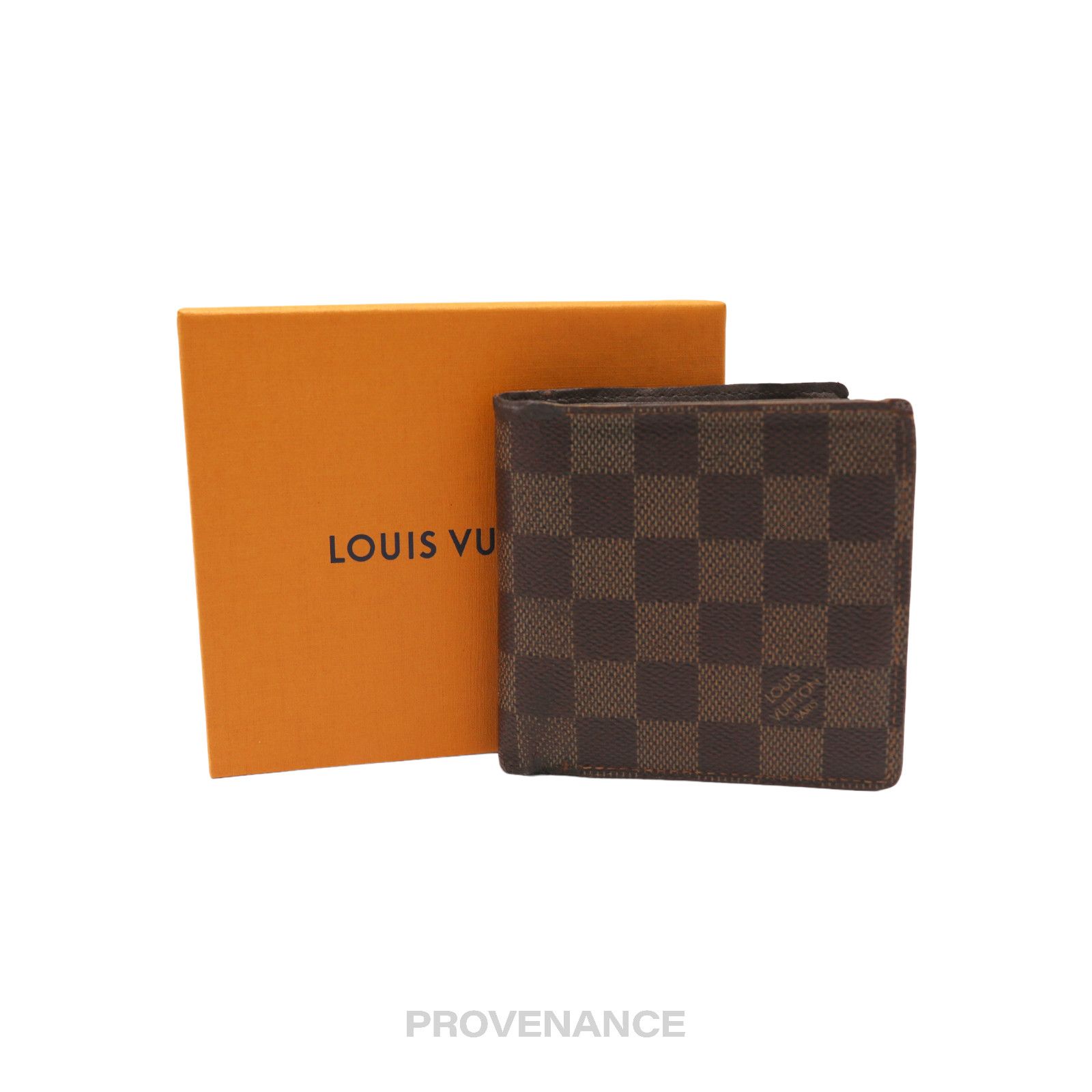 Louis Vuitton Brown Damier Ebene Portefeuille Marco Men's Bifold