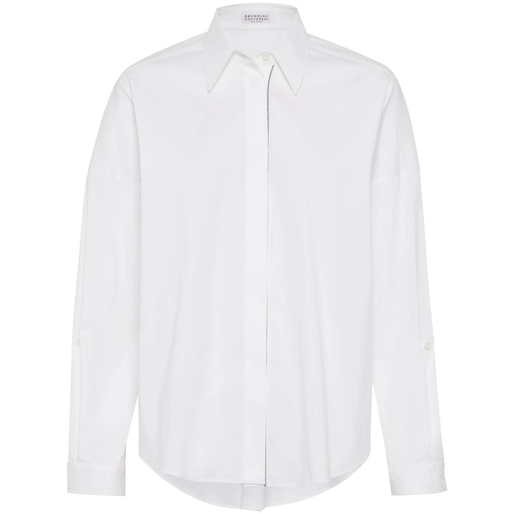 Brunello Cucinelli Brunello Cucinelli WHITE Tops - Shirts Size S / US 4 / IT 40 - 1 Thumbnail