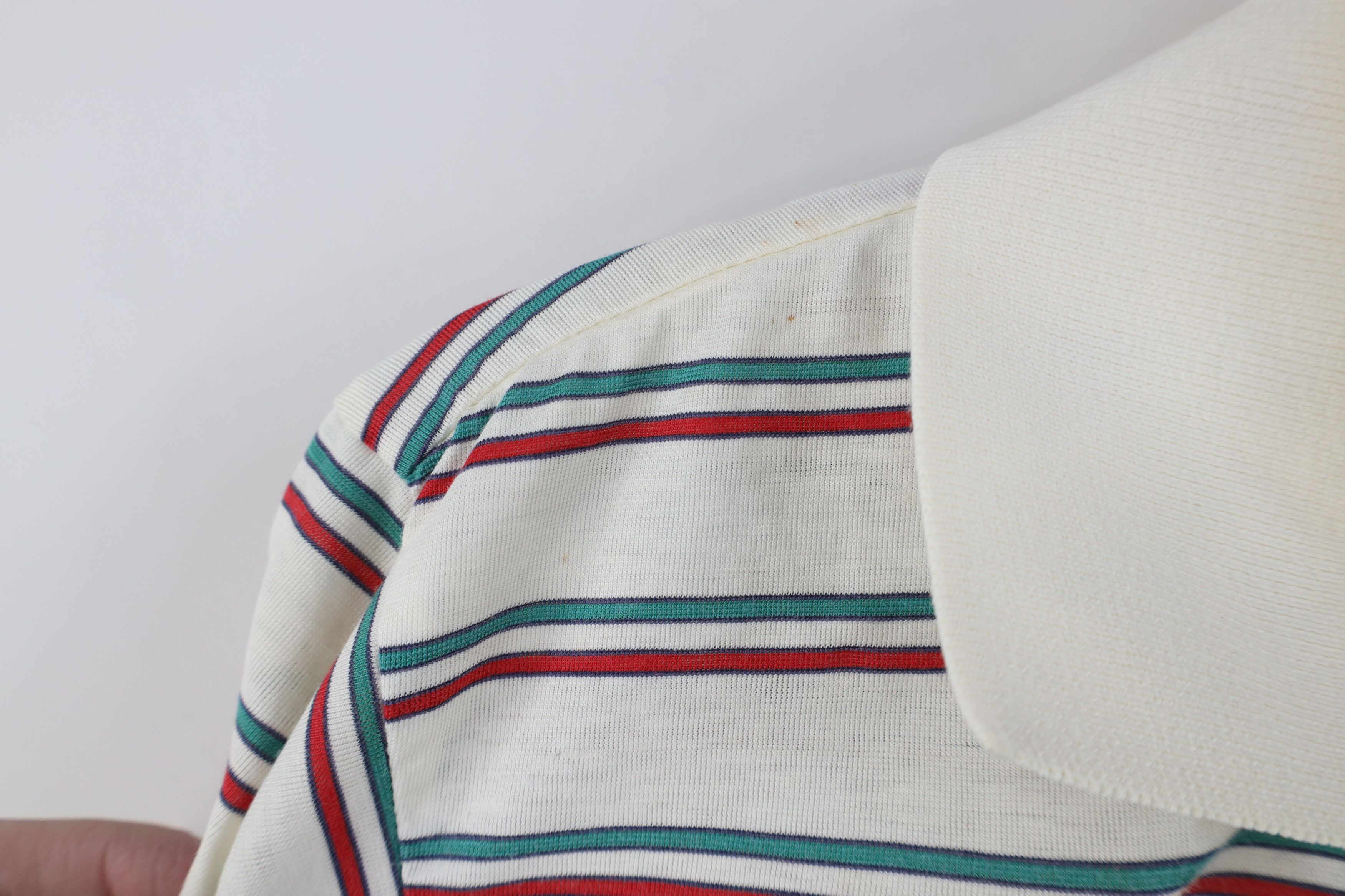 Vintage Vintage 70s 80s Streetwear Knit Striped Golf Polo Shirt Size US M / EU 48-50 / 2 - 7 Thumbnail
