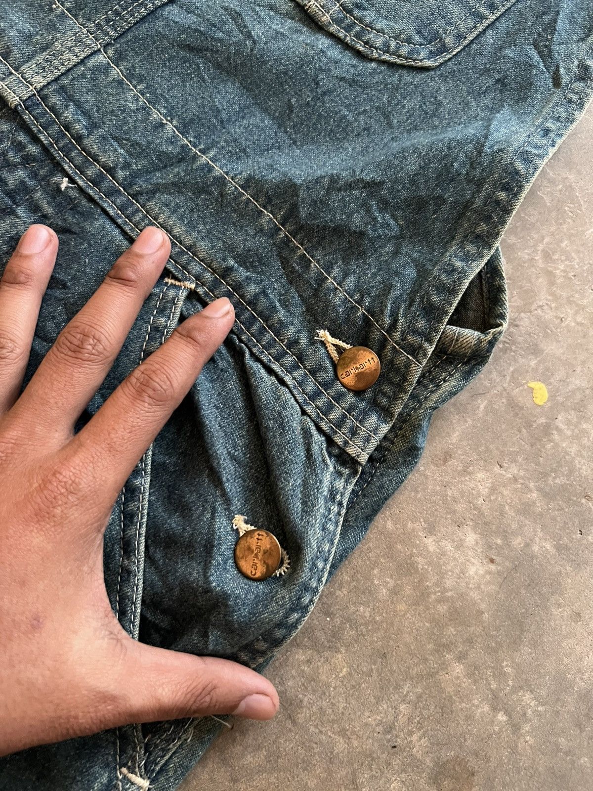 Carhartt Carhartt Denim Vintage Overalls Size US 28 / EU 44 - 9 Thumbnail