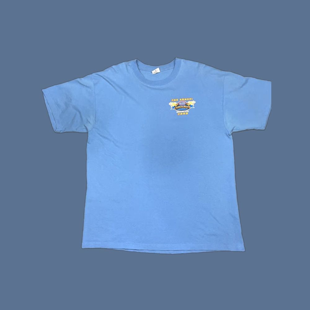 Anvil NHRA Carolinas Nationals 2009 Shirt Mens XL Blue T-Shirt Anvil Racing Fan Size US XL / EU 56 / 4 - 1 Thumbnail