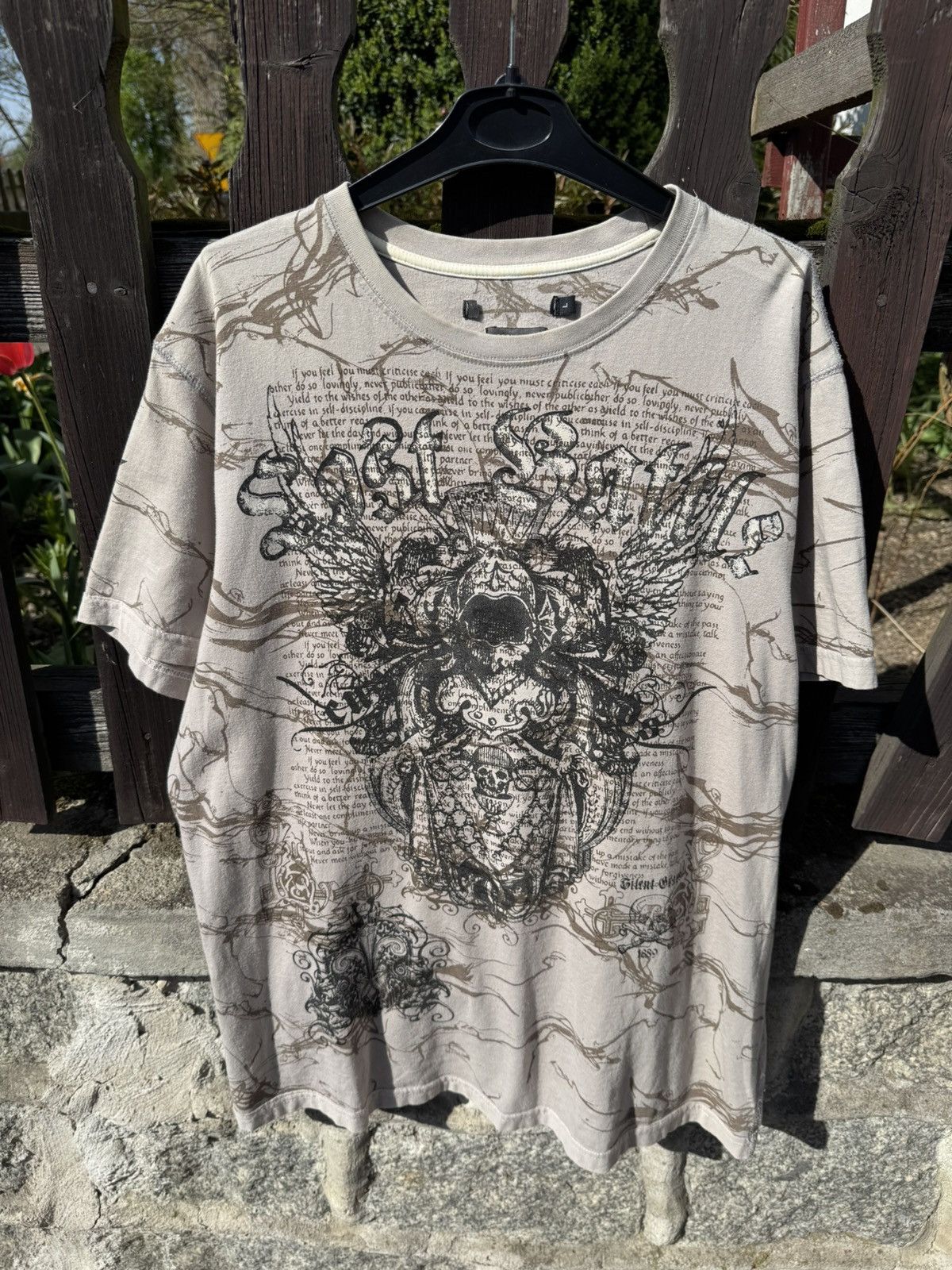 Affliction × Southpole × Tapout Affliction Type Dust Camo Tees Lost Battle y2k drain swag Size US M / EU 48-50 / 2 - 6 Thumbnail