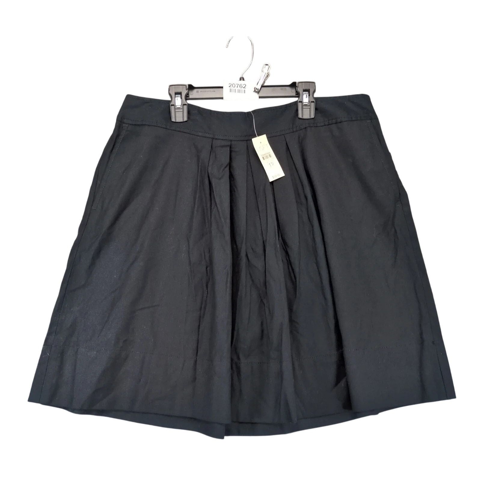 Ann Taylor NWT Ann Taylor Loft Black Pleated A-Line Mini Skirt Sz 12 Size 34" / US 12 / IT 48 - 1 Thumbnail