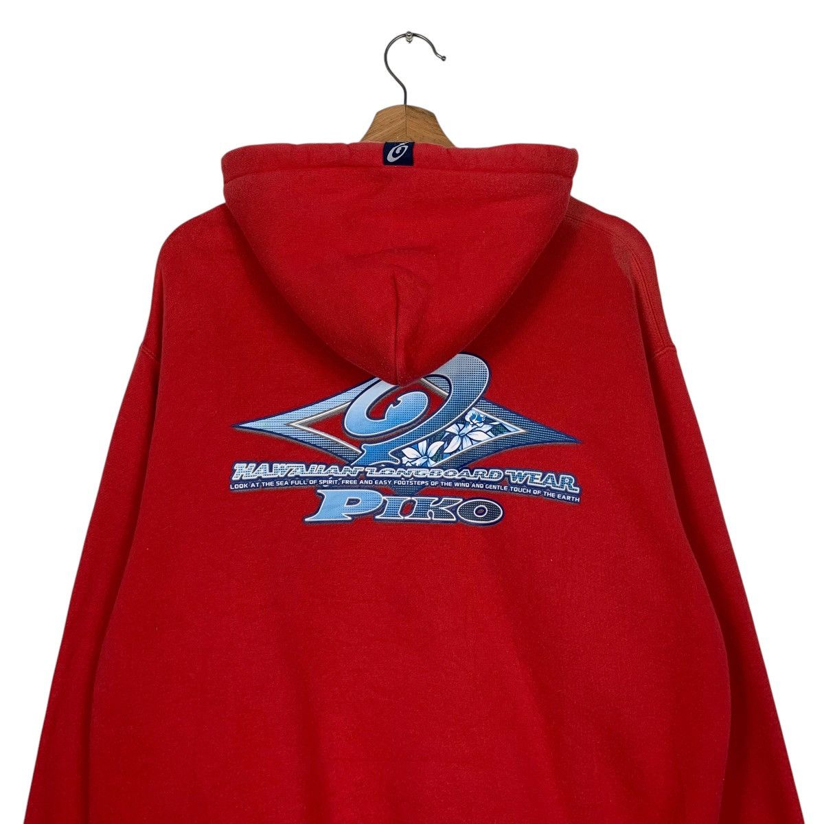 Japanese Brand Piko Hawaian Red Pullover Hoodie Size US L / EU 52-54 / 3 - 8 Thumbnail
