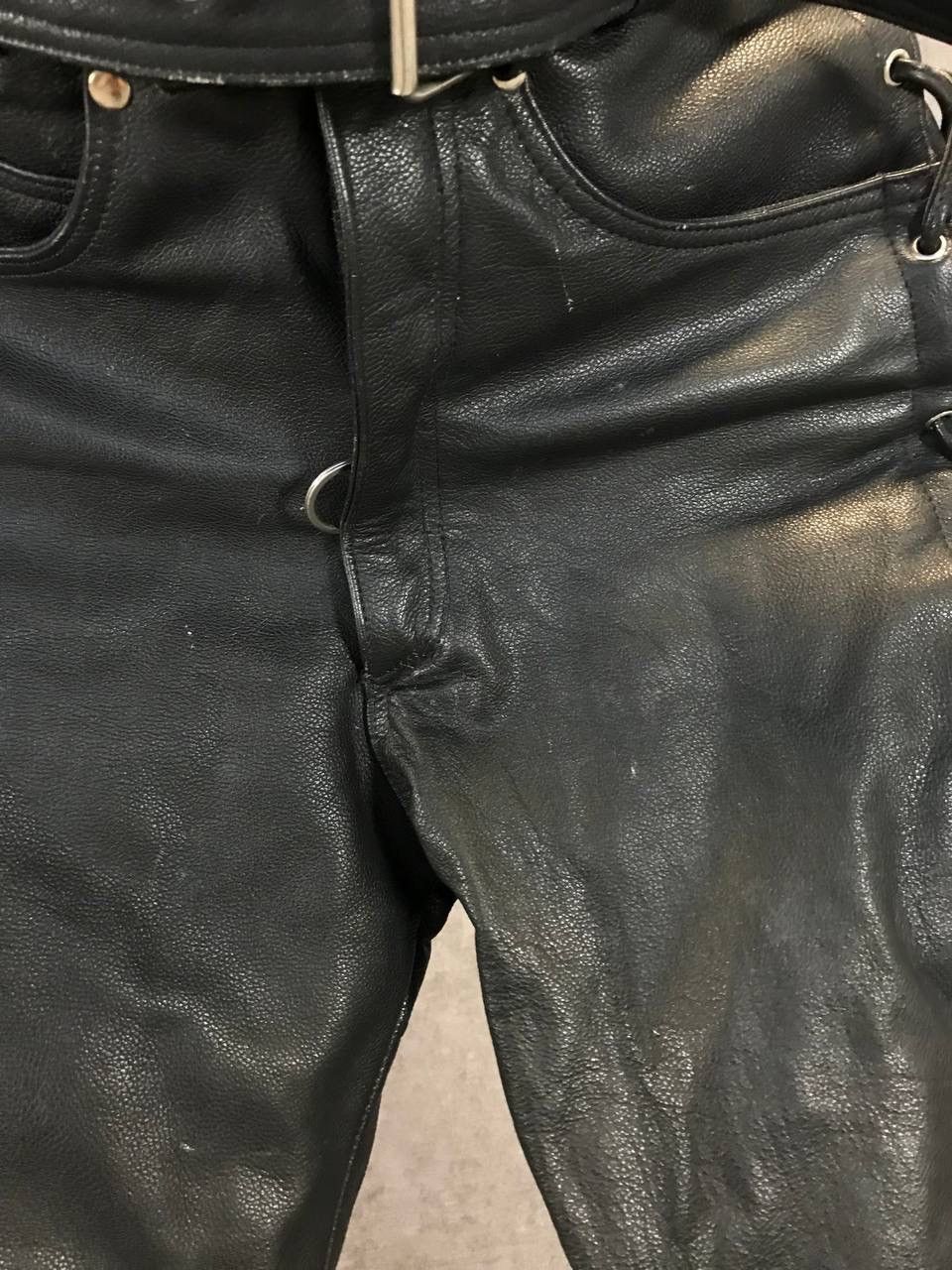 Leather Leather hype Y2K Travis Scott style pants Size US 30 / EU 46 - 3 Thumbnail